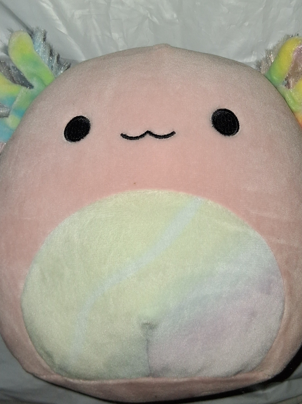 Squishmallows Archie The Axolotl 7.5"  Plush Pastel Pink with Rainbow Belly NWT